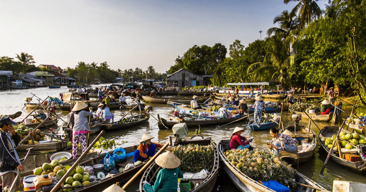 mekong delta - floating market