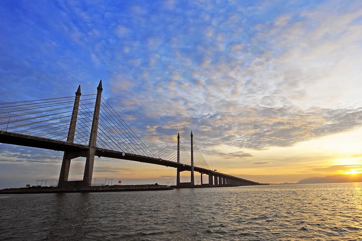 lukisan jambatan pulau pinang